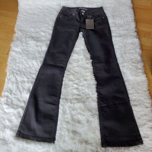 Women's Bootcut Jeans Black Studded Size 3 - Picture 2 of 9